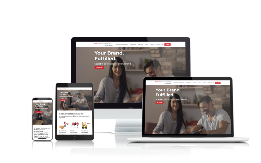 Ryder E-commerce by Whiplash mockup.